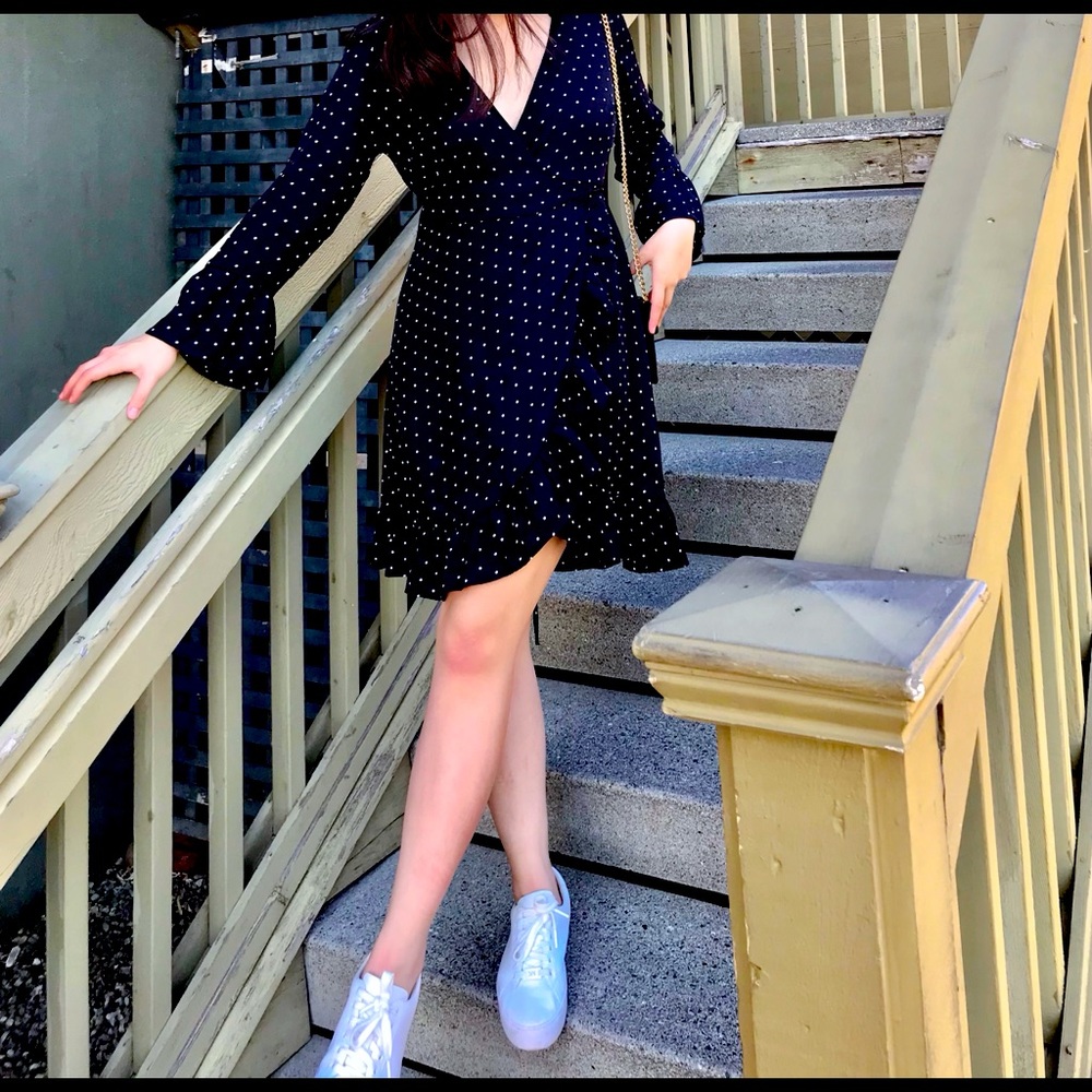 Charlotte Russe Black Polka Dot Dress :)